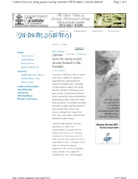Catholic Home for Dying Project Moving Forward in NE Portland | Catholic Sentinel Page 1 of 5