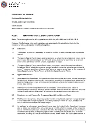 CODE of COLORADO REGULATIONS 1 CCR 204-10 Division of Motor Vehicles