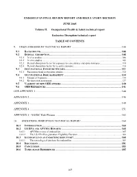 Endosulfan Final Review Report and Regulatory Decision
