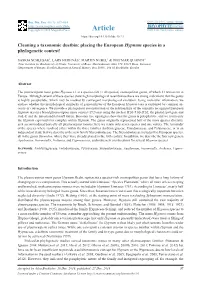 Placing the European Hypnum Species in a Phylogenetic Context!