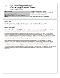 Grant Application Form (Mini Or Regular Grant)