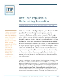 How Tech Populism Is Undermining Innovation