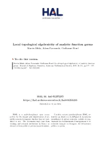 Local Topological Algebraicity of Analytic Function Germs Marcin Bilski, Adam Parusinski, Guillaume Rond