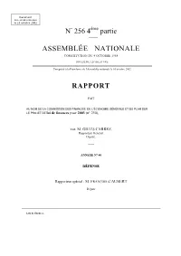 N° 256 4 Partie ASSEMBLÉE NATIONALE