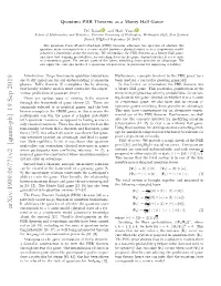 Arxiv:1909.06771V2 [Quant-Ph] 19 Sep 2019