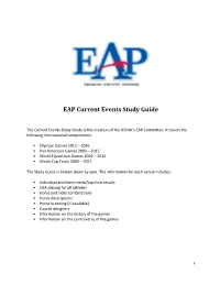 EAP Current Events Study Guide