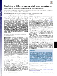 Stabilizing a Different Cyclooctatetraene Stereoisomer