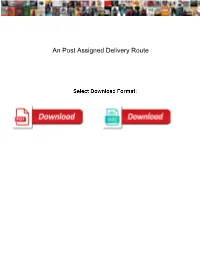 An Post Assigned Delivery Route