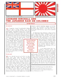 Leonard Birchall and the Japanese Raid on Colombo