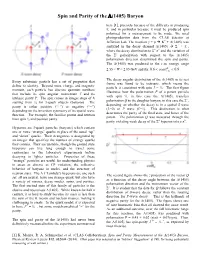 Spin and Parity of the Λ(1405) Baryon