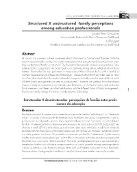 Structured X Unstructured: Family Perceptions Among Education