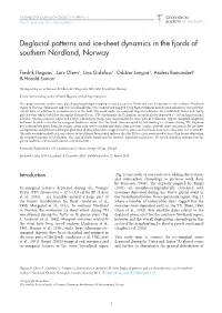 Deglacial Patterns and Ice-Sheet Dynamics in the Fjords of Southern Nordland, Norway
