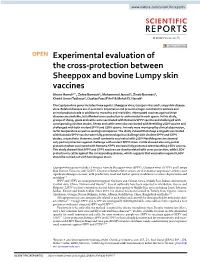 Experimental Evaluation of the Cross-Protection Between