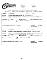 Page 1 of 4 VALID PLANNING APPLICATIONS RECEIVED up TO