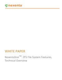 ZFS Technical Overview