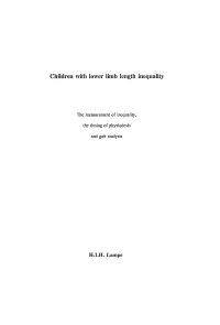 Children with Lower Limb Length Inequality
