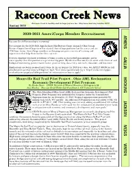 Spring 2020 Newsletter