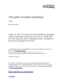 The Myths of Modern Primitivism