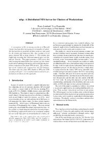 A Distributed NFS Server for Clusters of Workstations