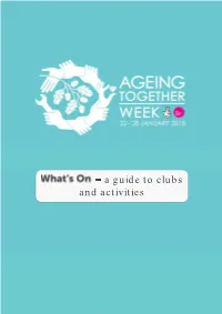 A Guide to Clubs and Activities