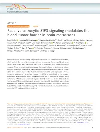 Tumor Barrier in Brain Metastases