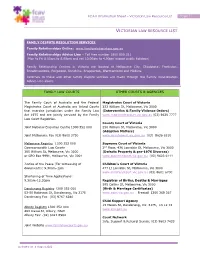 Victorian Law Resource List Page 1