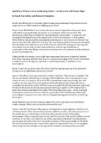 An Interview with Duane Elgin by Sarah Van Gelder and Richard a Slaughter