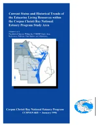 Checklist of Species Within the CCBNEP Study Area: References, Habitats, Distribution, and Abundance