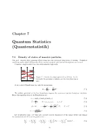 Quantum Statistics (Quantenstatistik)