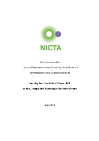 Submission to the House of Representatives Standing Committee On