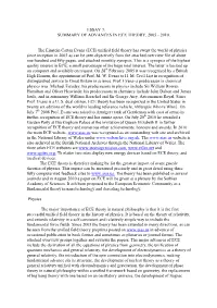 Summary of Advances in Ece Theory, 2005 - 2010