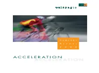Acceleration R 2005 C Ompany Eport