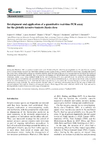 Development and Application of a Quantitative Real-Time PCR Assay for the Globally Invasive Tunicate Styela Clava