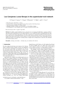Las Campanas Loose Groups in the Supercluster-Void Network