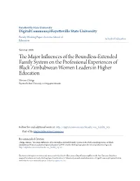The Major Influences of the Boundless-Extended Family System on The