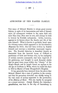 Anecdotes of the Hasted Family
