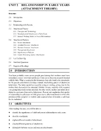 Attachment Theory)