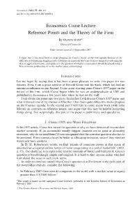 Economica Coase Lecture Reference Points and the Theory of the Firm
