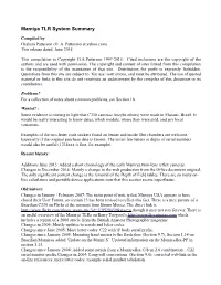 Mamiya TLR System Summary
