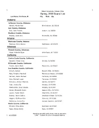 Spring, 2009 Deans' List