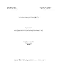Top of Page Interview Information--Different Title