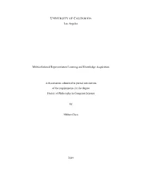 UNIVERSITY of CALIFORNIA Los Angeles Multi-Relational