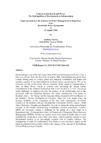 Water and Development in the Context of the Greater