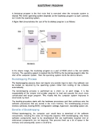 Bootstrap Program