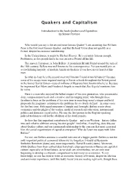 Quakers & Capitalism — Introduction