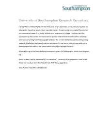 University of Southampton Research Repository