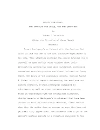 Ernest Hemingway, the American Red Cross, And