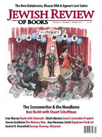 JEWISH REVIEW of BOOKS Volume 5, Number 1 Spring 2014 $7.95