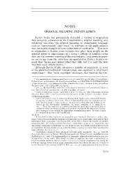 Original Meaning and Its Limits