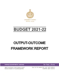 Output-Outcome Framework Report 2021-22
